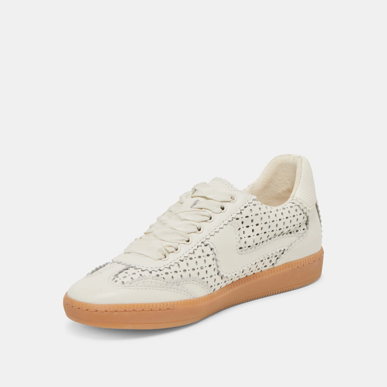 NOTICE EYELET PERF SNEAKERS WHITE LEATHER(Notice Eyelet Perf Sneakers White Leather) 4 NOTICE EYELET PERF SNEAKERS WHITE LEATHER(Notice Eyelet Perf Sneakers White Leather) - Image 4
