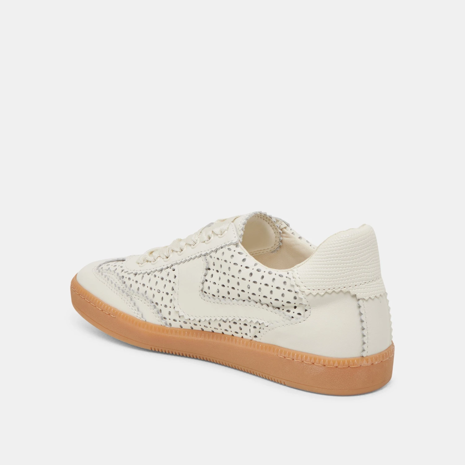 NOTICE EYELET PERF SNEAKERS WHITE LEATHER(Notice Eyelet Perf Sneakers White Leather) 5 NOTICE EYELET PERF SNEAKERS WHITE LEATHER(Notice Eyelet Perf Sneakers White Leather) - Image 5
