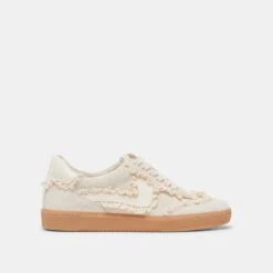 NOTICE LACE SNEAKERS IVORY SUEDE(Notice Lace Sneakers Ivory Suede)