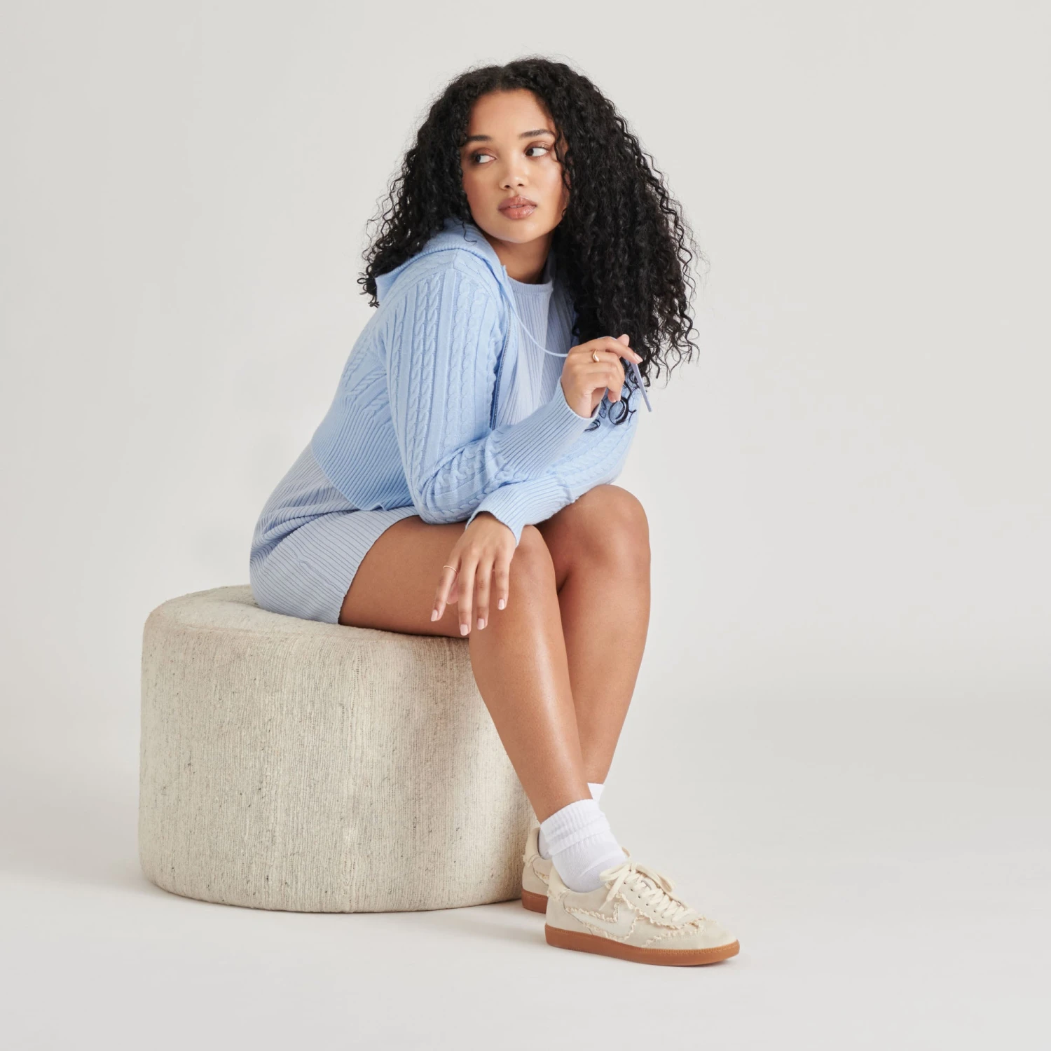 NOTICE LACE SNEAKERS IVORY SUEDE(Notice Lace Sneakers Ivory Suede) 10 NOTICE LACE SNEAKERS IVORY SUEDE(Notice Lace Sneakers Ivory Suede) - Image 10