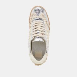 NOTICE LACE SNEAKERS SILVER DISTRESSED LEATHER(Notice Lace Sneakers Silver Distressed Leather) 20 NOTICE LACE SNEAKERS SILVER DISTRESSED LEATHER(Notice Lace Sneakers Silver Distressed Leather) -Dolce Vita DOLCEVITA SNEAKERS NOTICELACE SILVERDISTRESSEDLEATHER 06