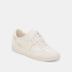 NOTICE PEARL SNEAKERS OFF WHITE SATIN(Notice Pearl Sneakers Off White Satin) -Dolce Vita DOLCEVITA SNEAKERS NOTICEPEARL OFFWHITESATIN 01