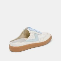 NOTICE SLIDE SNEAKERS WHITE BLUE EYELET(Notice Slide Sneakers White Blue Eyelet) -Dolce Vita DOLCEVITA SNEAKERS NOTICESLIDE WHITE BLUEEYELET 03