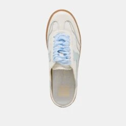 NOTICE SLIDE SNEAKERS WHITE BLUE EYELET(Notice Slide Sneakers White Blue Eyelet) -Dolce Vita DOLCEVITA SNEAKERS NOTICESLIDE WHITE BLUEEYELET 06