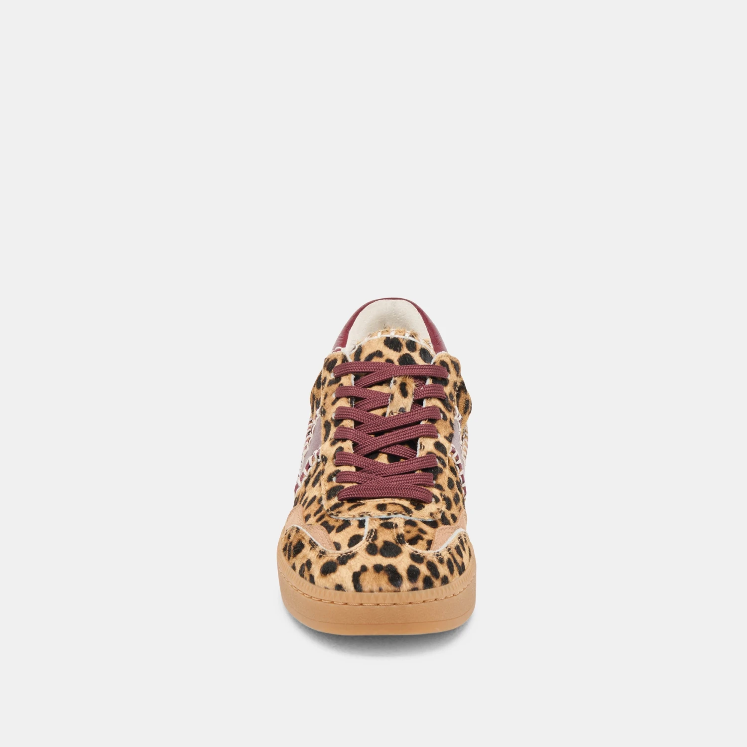 NOTICE STITCH SNEAKERS BURGUNDY LEOPARD CALF HAIR(Notice Stitch Sneakers Burgundy Leopard Calf Hair) 6 NOTICE STITCH SNEAKERS BURGUNDY LEOPARD CALF HAIR(Notice Stitch Sneakers Burgundy Leopard Calf Hair) - Image 6