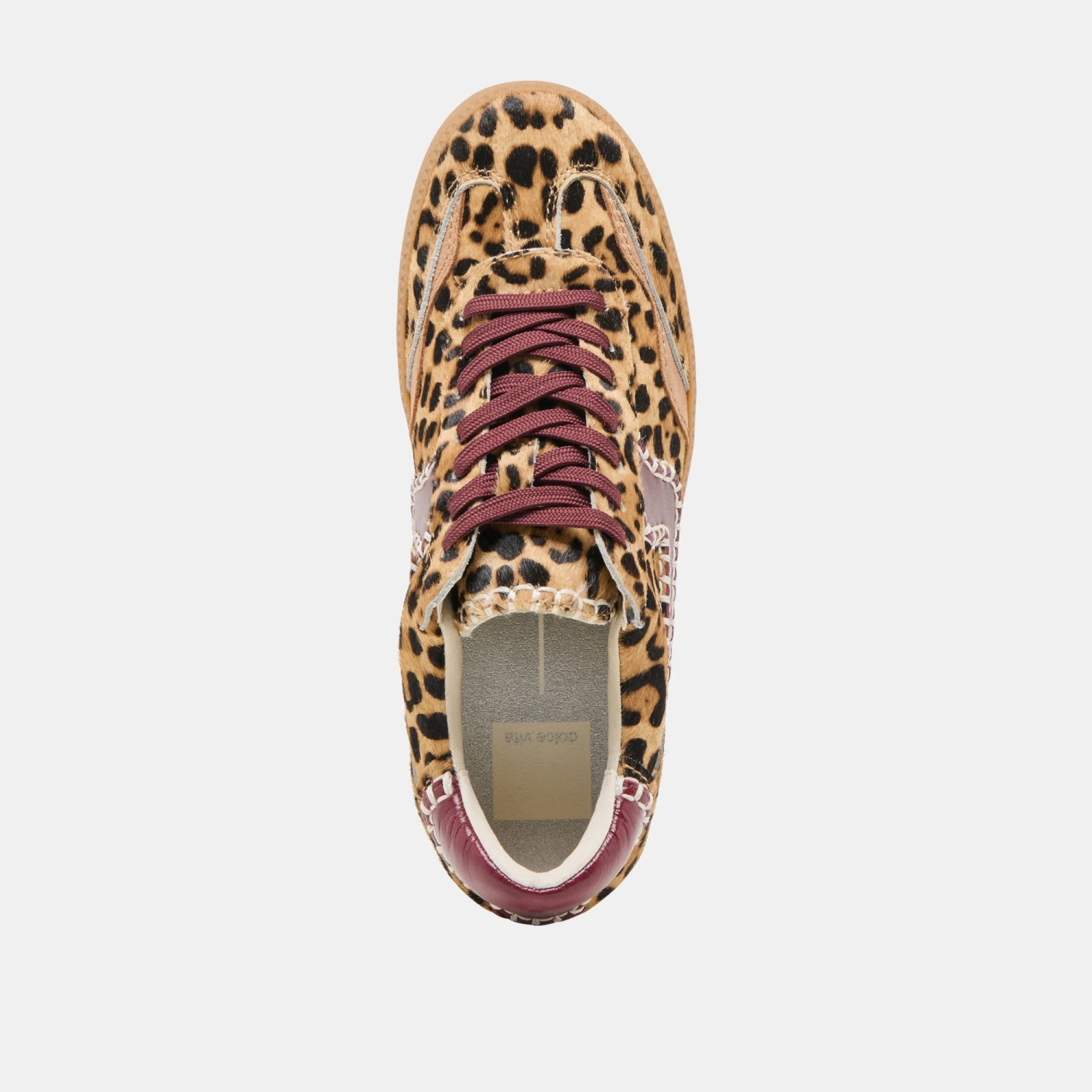 NOTICE STITCH SNEAKERS BURGUNDY LEOPARD CALF HAIR(Notice Stitch Sneakers Burgundy Leopard Calf Hair) 8 NOTICE STITCH SNEAKERS BURGUNDY LEOPARD CALF HAIR(Notice Stitch Sneakers Burgundy Leopard Calf Hair) - Image 8