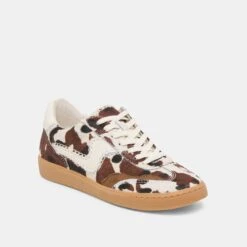 NOTICE STITCH SNEAKERS COCOA TAURUS CALF HAIR(Notice Stitch Sneakers Cocoa Taurus Calf Hair) -Dolce Vita DOLCEVITA SNEAKERS NOTICESTITCH COCOATAURUSCALFHAIR 01