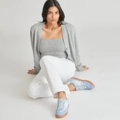 NOTICE SNEAKERS BLUE SUEDE(Notice Sneakers Blue Suede) -Dolce Vita DOLCEVITA SNEAKERS NOTICE BLUESUEDE ONFOOT 03