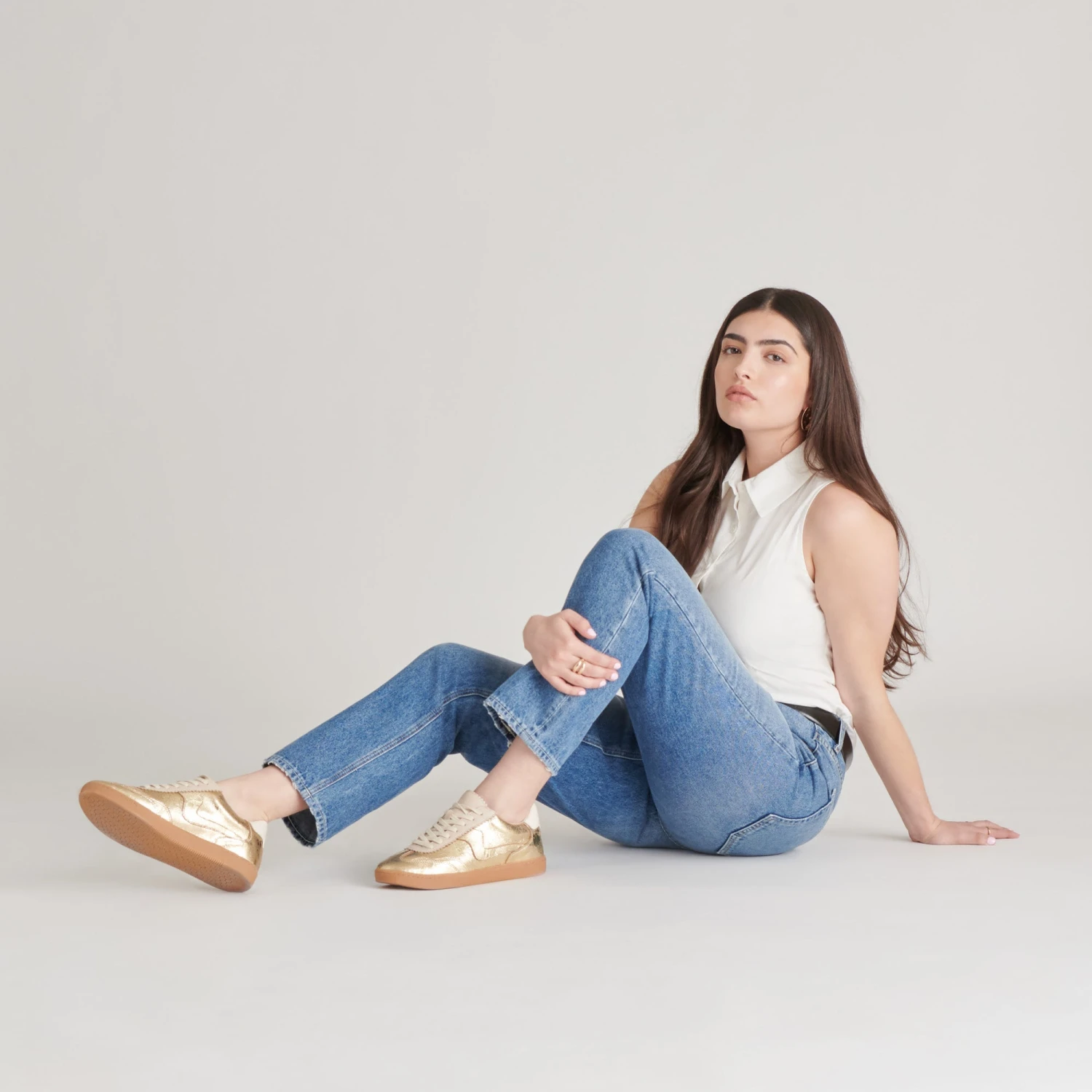 NOTICE SNEAKERS GOLD DISTRESSED LEATHER(Notice Sneakers Gold Distressed Leather) 6 NOTICE SNEAKERS GOLD DISTRESSED LEATHER(Notice Sneakers Gold Distressed Leather) - Image 6