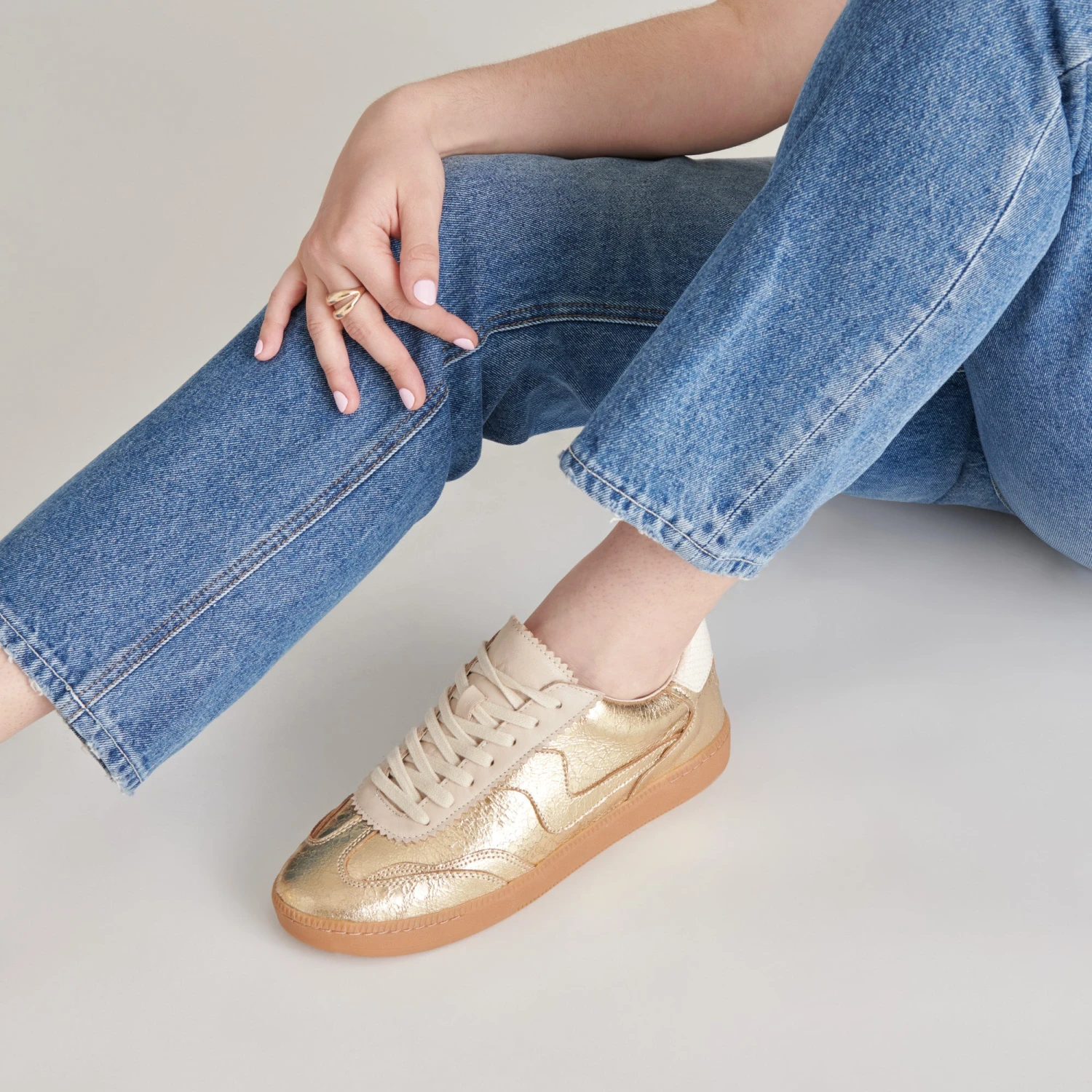 NOTICE SNEAKERS GOLD DISTRESSED LEATHER(Notice Sneakers Gold Distressed Leather) 10 NOTICE SNEAKERS GOLD DISTRESSED LEATHER(Notice Sneakers Gold Distressed Leather) - Image 10