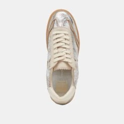 NOTICE SNEAKERS SILVER DISTRESSED LEATHER(Notice Sneakers Silver Distressed Leather) -Dolce Vita DOLCEVITA SNEAKERS NOTICE SILVERDISTRESSEDLEATHER 06