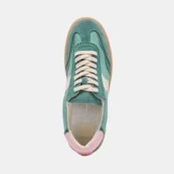 NOTICE SNEAKERS GREEN SUEDE(Notice Sneakers Green Suede) -Dolce Vita DOLCEVITA SNEAKERS NOTICE WHITEGREENLEATHER 06
