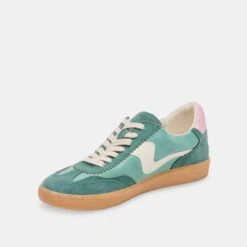 NOTICE SNEAKERS GREEN SUEDE(Notice Sneakers Green Suede) -Dolce Vita DOLCEVITA SNEAKERS NOTICE WHITEGREENLEATHER 09