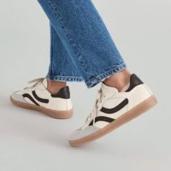 REBEL SNEAKERS WHITE BLACK LEATHER(Rebel Sneakers White Black Leather) 26 REBEL SNEAKERS WHITE BLACK LEATHER(Rebel Sneakers White Black Leather) -Dolce Vita DOLCEVITA SNEAKERS REBEL WHITE BLACKLEATHER ONFOOT 04