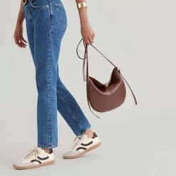 BURANO CROSSBODY BROWN LEATHER(Burano Crossbody Brown Leather) -Dolce Vita DOLCEVITA SNEAKERS REBEL WHITE BLACKLEATHER ONFOOT BURANOBROWN 01 94f46851 a4c0 4402 b19f c2e7cda13772