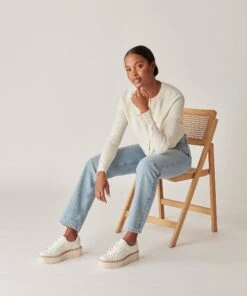 TIGER SNEAKERS WHITE LEATHER(Tiger Sneakers White Leather) 33 TIGER SNEAKERS WHITE LEATHER(Tiger Sneakers White Leather) -Dolce Vita DOLCEVITA SNEAKERS TIGER WHITELEATHER ONFOOT 3