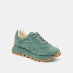 TRICIA SNEAKERS DK GREEN SUEDE(Tricia Sneakers Dk Green Suede) -Dolce Vita DOLCEVITA SNEAKERS TRICIA DKGREENSUEDE 01