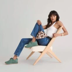 TRICIA SNEAKERS DK GREEN SUEDE(Tricia Sneakers Dk Green Suede) -Dolce Vita DOLCEVITA SNEAKERS TRICIA DKGREENSUEDE ONFOOT JAGGER HCOCOATAURUSCALFHAIR