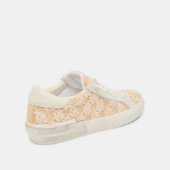 ZINA FLORAL SNEAKERS CREME FLORAL RAFFIA(Zina Floral Sneakers Creme Floral Raffia) 15 ZINA FLORAL SNEAKERS CREME FLORAL RAFFIA(Zina Floral Sneakers Creme Floral Raffia) -Dolce Vita DOLCEVITA SNEAKERS ZINAFLORAL CREMEFLORALRAFFIA 03