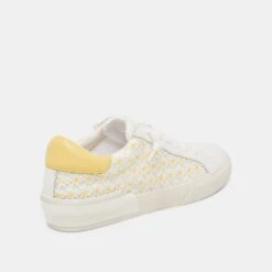 ZINA FLORAL SNEAKERS WHITE YELLOW FLORAL MESH(Zina Floral Sneakers White Yellow Floral Mesh) -Dolce Vita DOLCEVITA SNEAKERS ZINAFLORAL WHITE YELLOWFLORALMESH 03