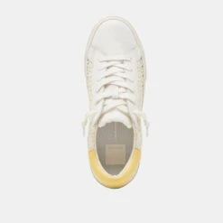 ZINA FLORAL SNEAKERS WHITE YELLOW FLORAL MESH(Zina Floral Sneakers White Yellow Floral Mesh) -Dolce Vita DOLCEVITA SNEAKERS ZINAFLORAL WHITE YELLOWFLORALMESH 06