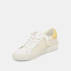 ZINA FLORAL SNEAKERS WHITE YELLOW FLORAL MESH(Zina Floral Sneakers White Yellow Floral Mesh) -Dolce Vita DOLCEVITA SNEAKERS ZINAFLORAL WHITE YELLOWFLORALMESH 08