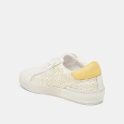 ZINA FLORAL SNEAKERS WHITE YELLOW FLORAL MESH(Zina Floral Sneakers White Yellow Floral Mesh) -Dolce Vita DOLCEVITA SNEAKERS ZINAFLORAL WHITE YELLOWFLORALMESH 09