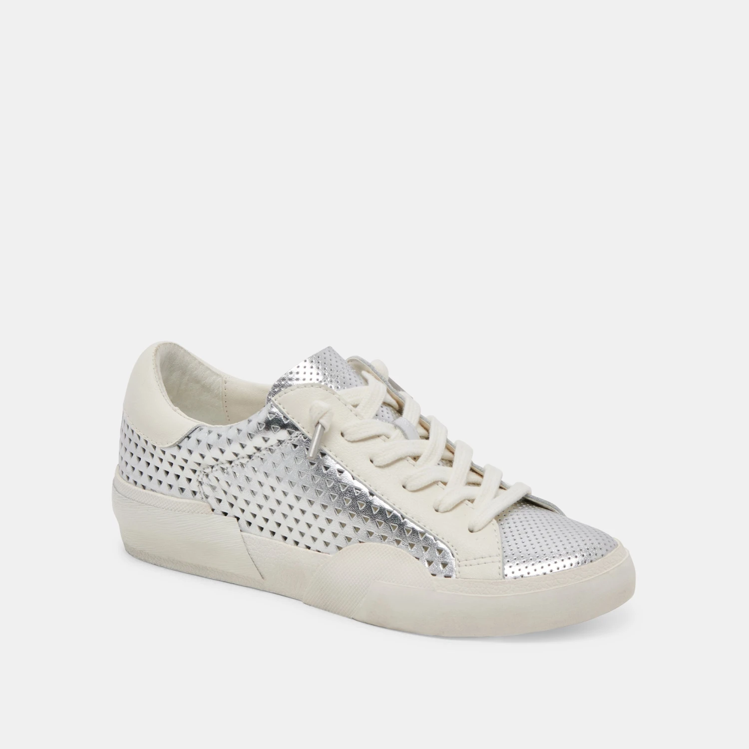 ZINA PERF 360 SNEAKERS SILVER LEATHER - Re:vita(Zina Perf 360 Sneakers Silver Leather Resale) 2 ZINA PERF 360 SNEAKERS SILVER LEATHER - Re:vita(Zina Perf 360 Sneakers Silver Leather Resale) - Image 2