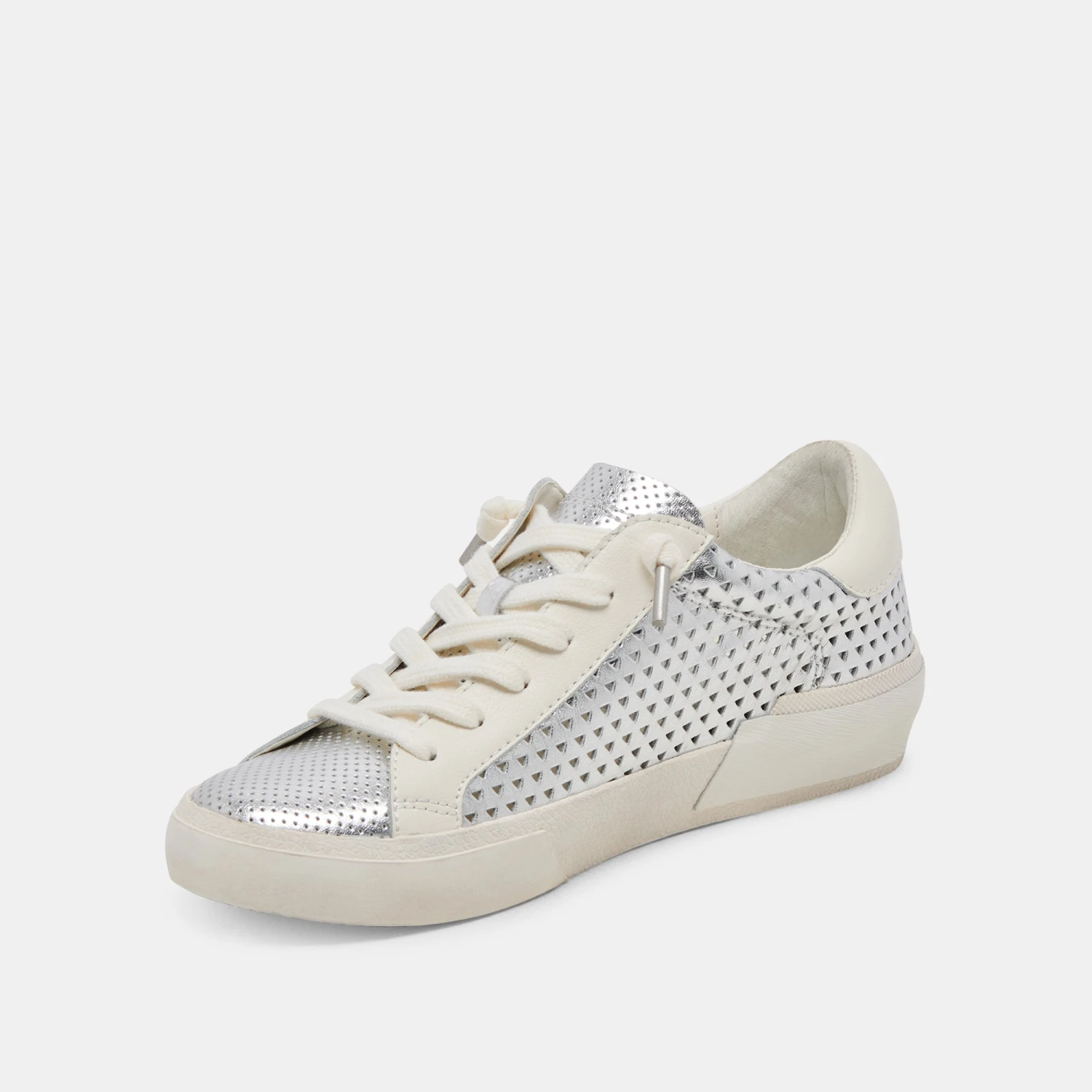 ZINA PERF 360 SNEAKERS SILVER LEATHER - Re:vita(Zina Perf 360 Sneakers Silver Leather Resale) 4 ZINA PERF 360 SNEAKERS SILVER LEATHER - Re:vita(Zina Perf 360 Sneakers Silver Leather Resale) - Image 4