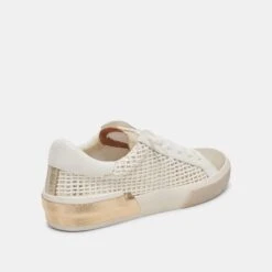 ZINA SNEAKERS BONE GOLD WOVEN(Zina Sneakers Bone Gold Woven) -Dolce Vita DOLCEVITA SNEAKERS ZINA BONE GOLDWOVEN 03