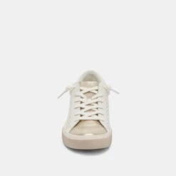 ZINA SNEAKERS BONE GOLD WOVEN(Zina Sneakers Bone Gold Woven) -Dolce Vita DOLCEVITA SNEAKERS ZINA BONE GOLDWOVEN 04