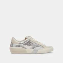 Dolce Vita ZINA SNEAKERS CHROME DISTRESSED LEATHER(Zina Sneakers Chrome Distressed Leather)