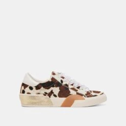 ZINA SNEAKERS COCOA TAURUS CALF HAIR(Zina Sneakers Cocoa Taurus Calf Hair)