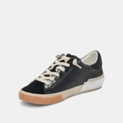 ZINA WIDE SNEAKERS ONYX EMBOSSED LEATHER - Re:vita(Zina Wide Sneakers Onyx Embossed Leather Resale) -Dolce Vita DOLCEVITA SNEAKERS ZINA ONYXEMBOSSEDLEATHER 09 88d38bf1 a4eb 4105 8736 ead1a2e21b74