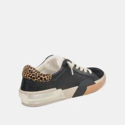 ZINA PLUSH SNEAKERS BLACK MULTI WOVEN(Zina Plush Sneakers Black Multi Woven) -Dolce Vita DOLCEVITA SNEAKERS ZINA PLUSH BLACK MULTI WOVEN 03