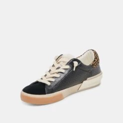 ZINA PLUSH SNEAKERS BLACK MULTI WOVEN(Zina Plush Sneakers Black Multi Woven) -Dolce Vita DOLCEVITA SNEAKERS ZINA PLUSH BLACK MULTI WOVEN 08