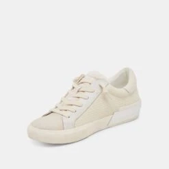 ZINA PLUSH SNEAKERS OFF WHITE WOVEN(Zina Plush Sneakers Off White Woven) -Dolce Vita DOLCEVITA SNEAKERS ZINA PLUSH OFF WHITE WOVEN 08