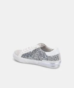 ZINA SNEAKERS SILVER GLITTER(Zina Sneakers Silver Glitter) 13 ZINA SNEAKERS SILVER GLITTER(Zina Sneakers Silver Glitter) -Dolce Vita DOLCEVITA SNEAKERS ZINA SILVER GLITTER INSTEP BACK preview maxWidth 2000 maxHeight 2000