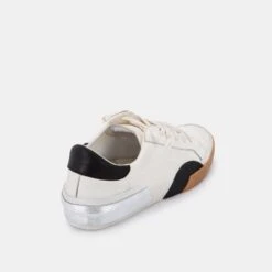 ZINA SNEAKERS WHITE BLACK LEATHER(Zina Sneakers White Black Leather) -Dolce Vita DOLCEVITA SNEAKERS ZINA WHITE BLACK BACK