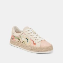 AZALIA SNEAKERS PINK FLORAL RAFFIA(Azalia Sneakers Pink Floral Raffia) -Dolce Vita DOLCEVITA SNEAKER AZALIA PINKFLORALRAFFIA 01