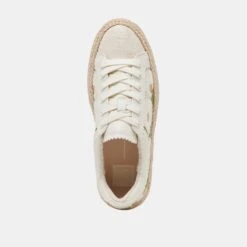 AZALIA SNEAKERS WHITE FLORAL RAFFIA(Azalia Sneakers White Floral Raffia) -Dolce Vita DOLCEVITA SNEAKER AZALIA WHITEFLORALRAFFIA 06