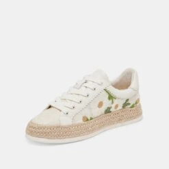 AZALIA SNEAKERS WHITE FLORAL RAFFIA(Azalia Sneakers White Floral Raffia) -Dolce Vita DOLCEVITA SNEAKER AZALIA WHITEFLORALRAFFIA 08