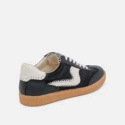 NOTICE STITCH SNEAKERS ONYX CALF HAIR(Notice Stitch Sneakers Onyx Calf Hair) -Dolce Vita DOLCEVITA SNEAKER NOTICESTITCH ONYXCALFHAIR 03