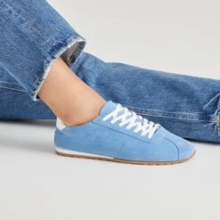SERINA SNEAKERS BLUE SUEDE(Serina Sneakers Blue Suede) -Dolce Vita DOLCEVITA SNEAKER SERINA BLUESUEDE ONFOOT 02