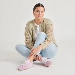 SERINA SNEAKERS LAVENDER SUEDE(Serina Sneakers Lavender Suede) -Dolce Vita DOLCEVITA SNEAKER SERINA LAVENDERSUEDE ONFOOT 02