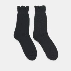 POINTELLE SOCKS BLACK(Pointelle Socks Black) 8 POINTELLE SOCKS BLACK(Pointelle Socks Black) -Dolce Vita DOLCEVITA SOCKS HOISERY 4 c4262abe 3b6b 4135 8b41 dd7f4f021fe1