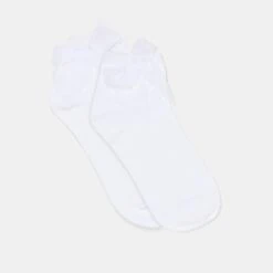 BOW ANKLET SOCKS WHITE(Bow Anklet Socks White)