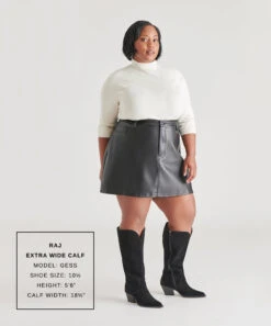 RAJ EXTRA WIDE CALF BOOTS ONYX SUEDE(Raj Extra Wide Calf Boots Onyx Suede) 19 RAJ EXTRA WIDE CALF BOOTS ONYX SUEDE(Raj Extra Wide Calf Boots Onyx Suede) -Dolce Vita GESS RAJ XWC