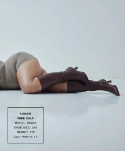 AUGGIE WIDE CALF BOOTS CHOCOLATE LEATHER(Auggie Wide Calf Boots Chocolate Leather) -Dolce Vita IONNA AUGGIE WC2