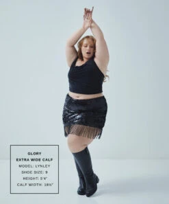 GLORY H2O EXTRA WIDE CALF BOOTS BLACK LEATHER(Glory H2o Extra Wide Calf Boots Black Leather) -Dolce Vita LYNLEY GLORY XWC